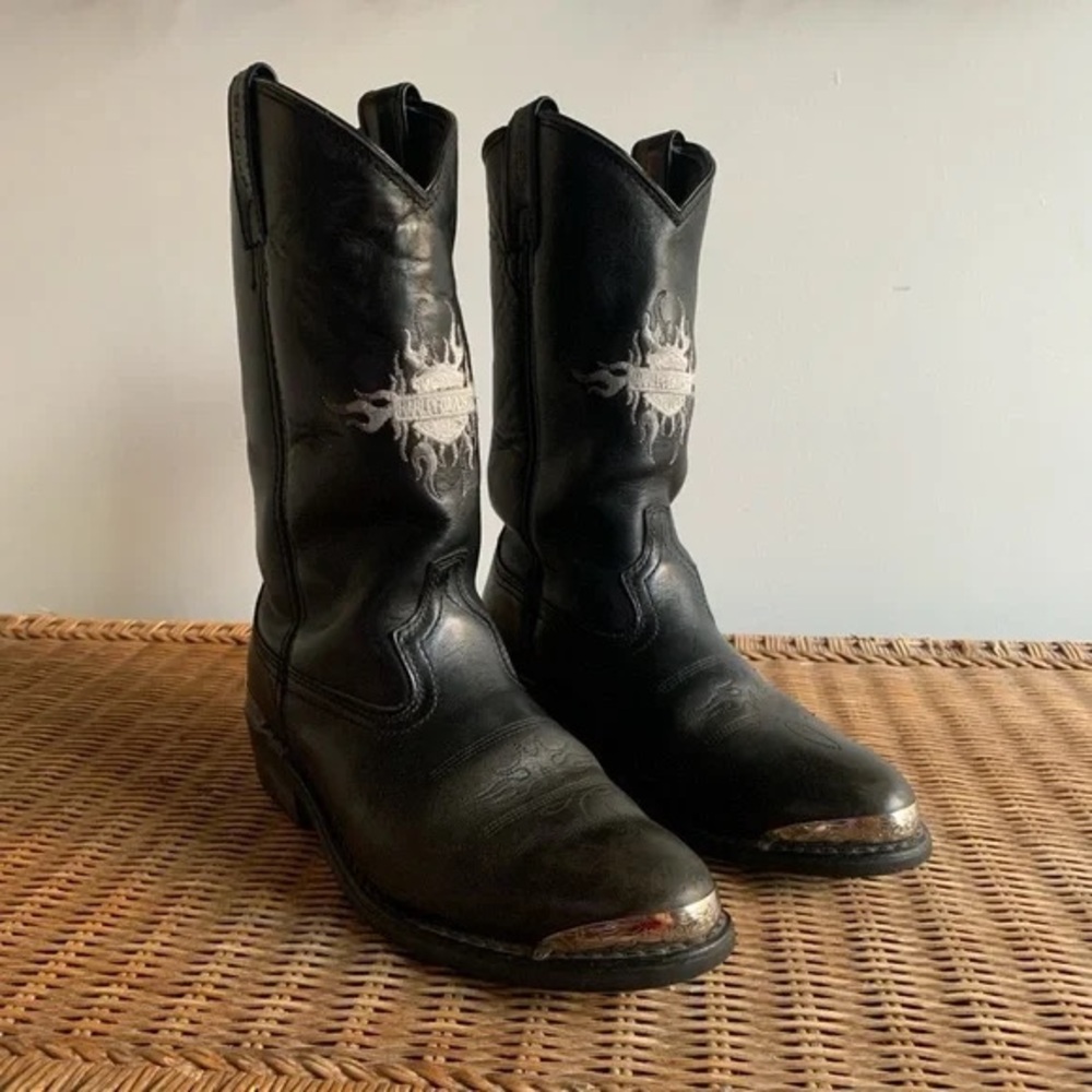 HARLEY DAVIDSON BOOTS W/SILVERTONE 91074 US 8